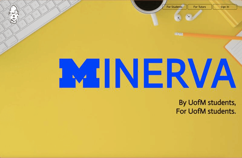 picture of minerva landing page